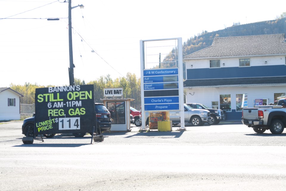 Bannon's Gas Bar with the lowest gas price in Ontario on Oct. 7, 2024