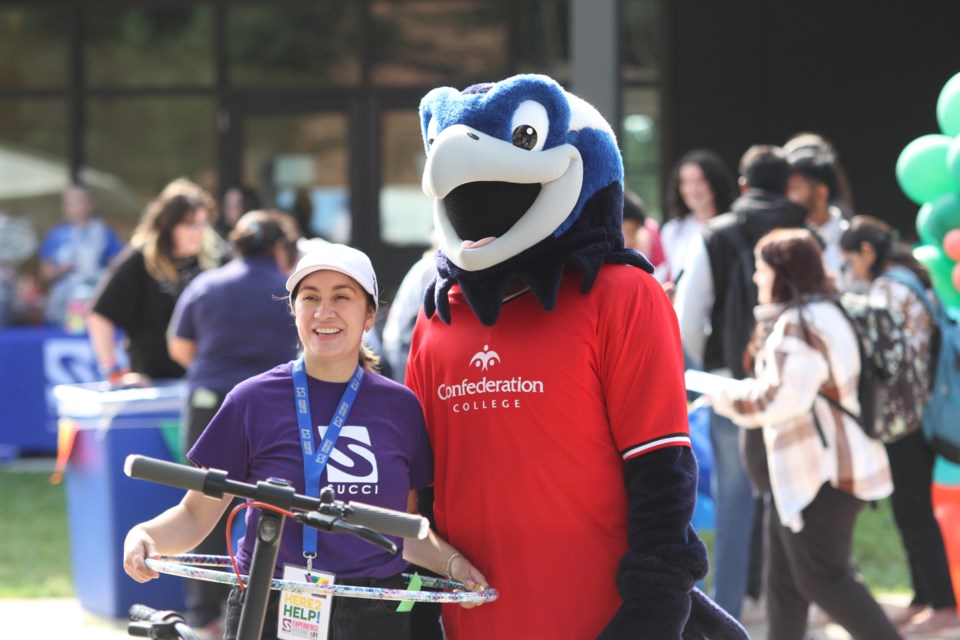 Students and staff take part in orientation day at Confederation College. ( Sept. 3, 2024)