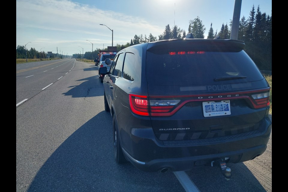 The OPP and MTO conducted a joint enforcement campaign on Sept. 19 in the Thunder Bay area (submitted photo)