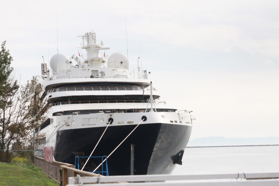 Ponant Le Champlain in Thunder Bay on Sept. 14, 2024