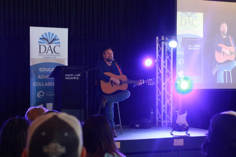 Craig Cardiff performing at Rockin' Recovery