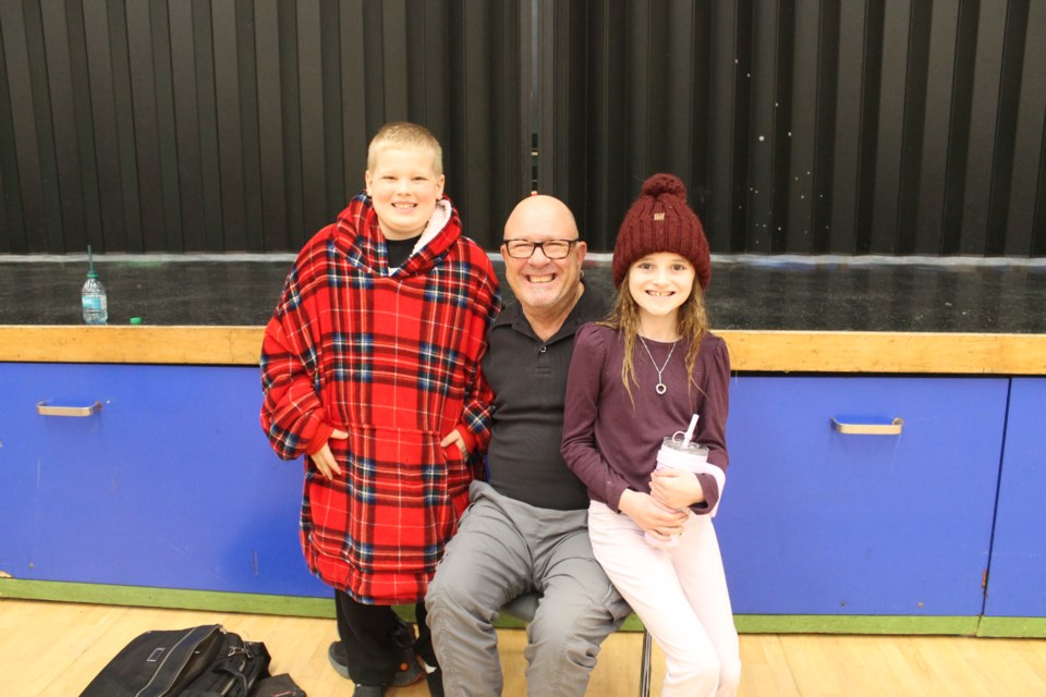 From left, Bennett BeauParlant, ALvin LAe, Isla Warren