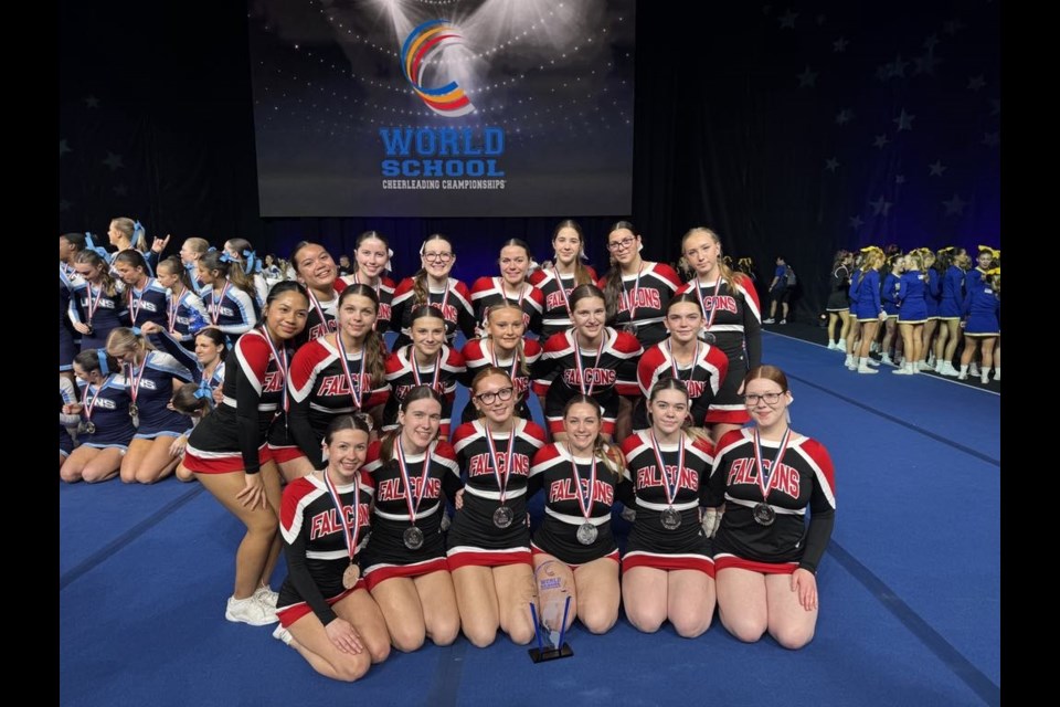 The St. Ignatius High School cheer team wins second place in the WSCC Medium Varsity division at the International Cheer Union World School Cheerleading Championships on Feb. 9.