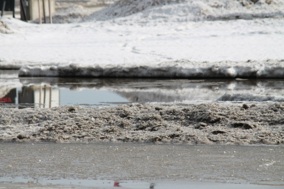 Flooding in the Carrick Street area on Feb. 26, 2025.