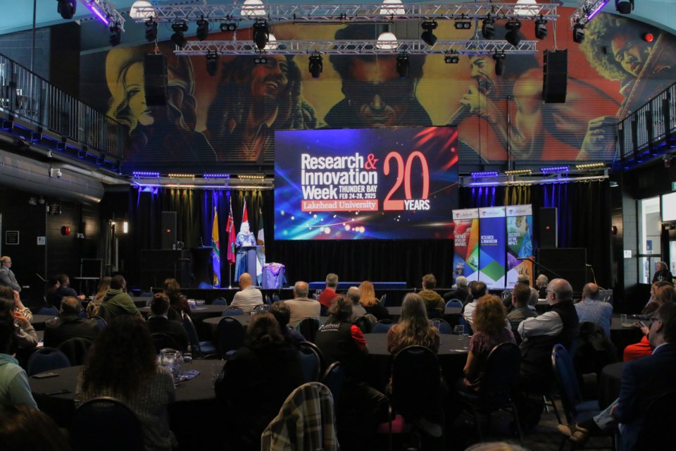 Lakehead University hosted an opening ceremony for the launch of its 20th year of Research and Innovation Week on Feb. 24.