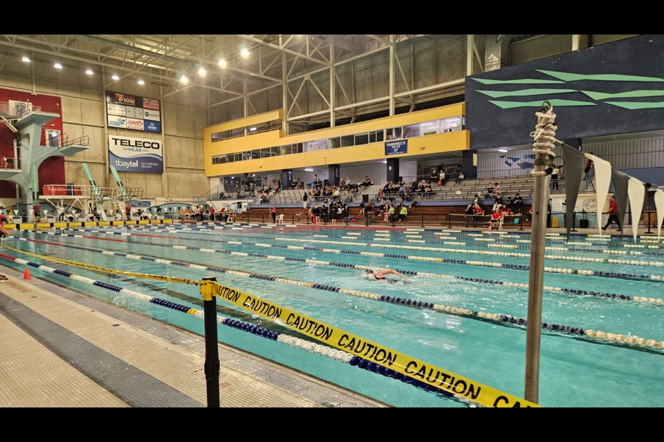 The Thunder Bay Thunderbolts Swim Club hosts the year's second meet at the Canada Games Complex on Feb. 2.