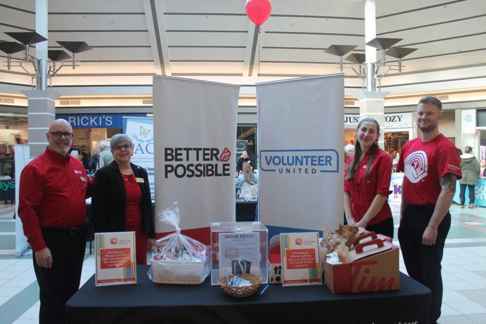 The United Way Volunteer Fair at Intercity Shopping Centre on Feb. 26, 2024