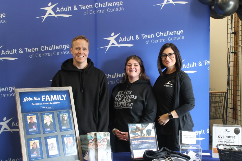 From left, Steven Karhunen (Community Support Worker), Katie Methot (Community Support Worker) and Ana Caciula (Donor Relations Administrator) 