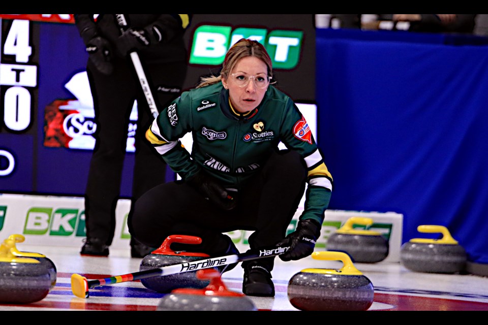 Northern Ontario skip Krista McCarville finished 4-4 at the 2025 Scotties Tournament of Hearts. (Leith Dunick, tbnewswatch.com)