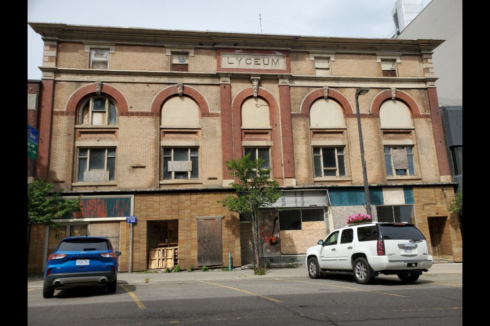 The City of Thunder Bay sold the Lyceum Theatre building on Cumberland St. N. in 2014 to a developer for $20,000