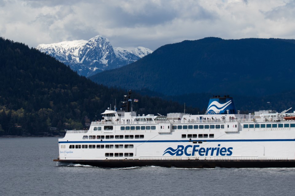 Vancouver,,Bc,-,September,18:,A,Bc,Ferry,Crossing,Howe