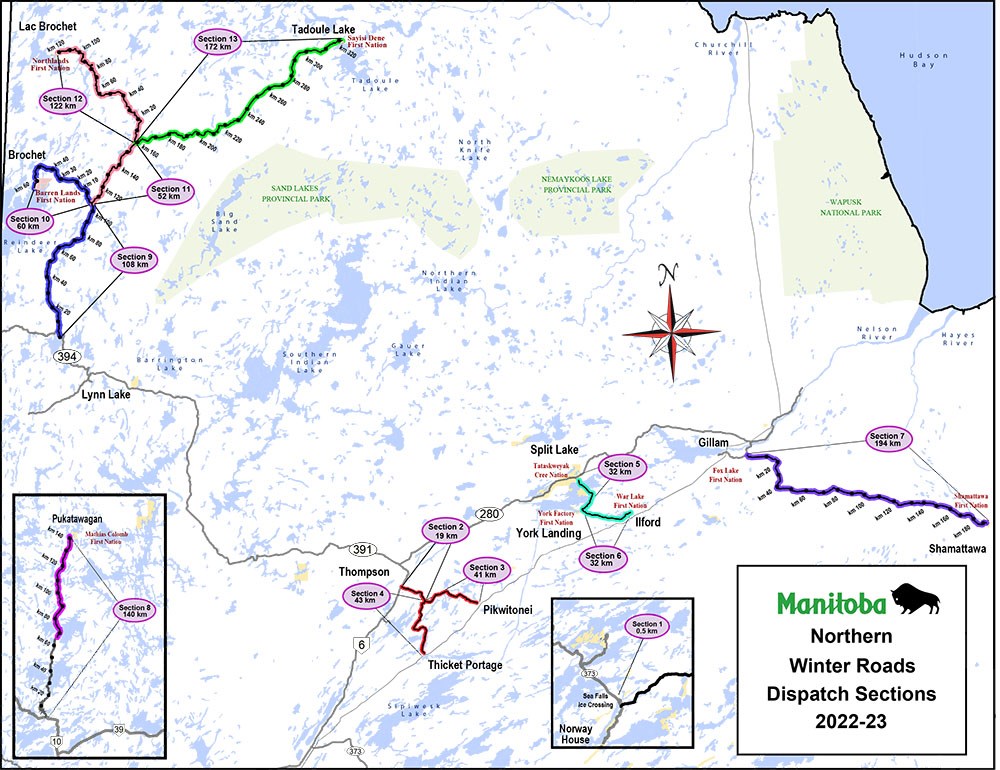 Map of west side Lake Winnipeg access points. Check ice!!!!