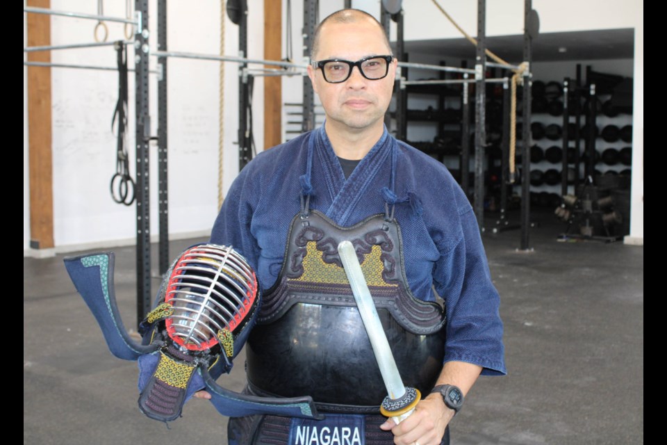 Mark Kawabe, chief instructor for the Niagara Kendo Club, said he plans to don his armour, weather permitting, when he and teammates from the club take part in Fitstock at the Fit Collective Studio in Thorold on Sept. 28 and 29.