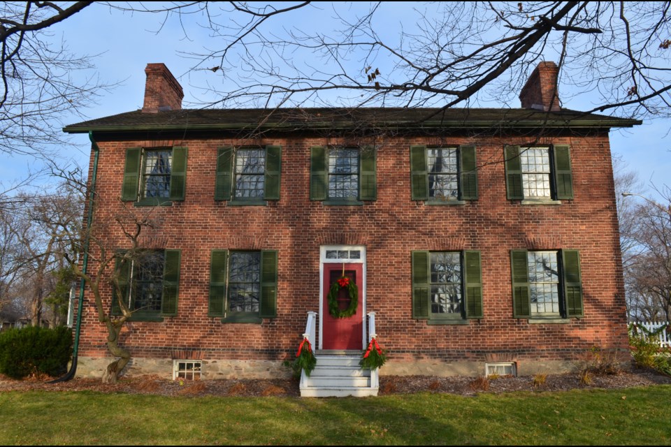 McFarland House during the holidays