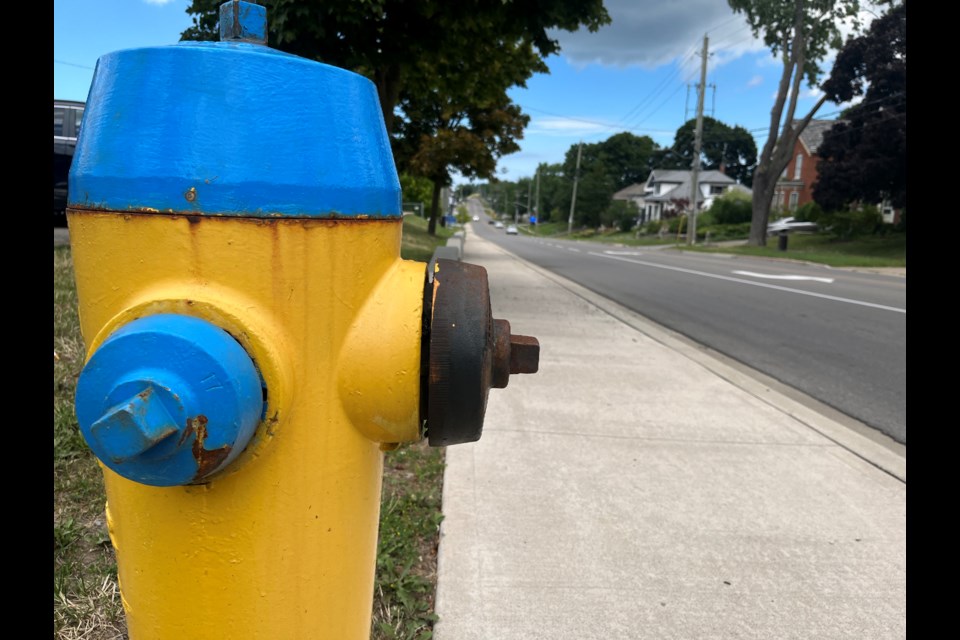 A fire hydrant on Ormond Street.