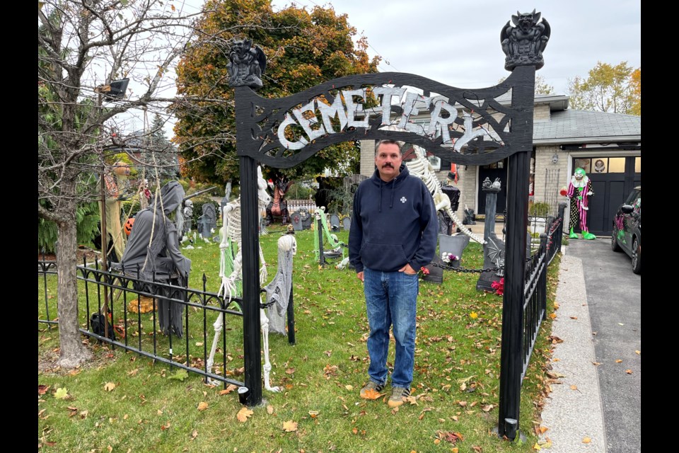 Every Halloween, Thorold South resident Doug McIntyre builds a haunted cemetery in his front yard.