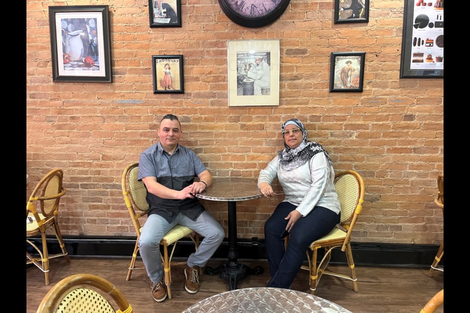 JC Patissier's owners, Juan Asenjo and Zahra Anzza, inside their new business.