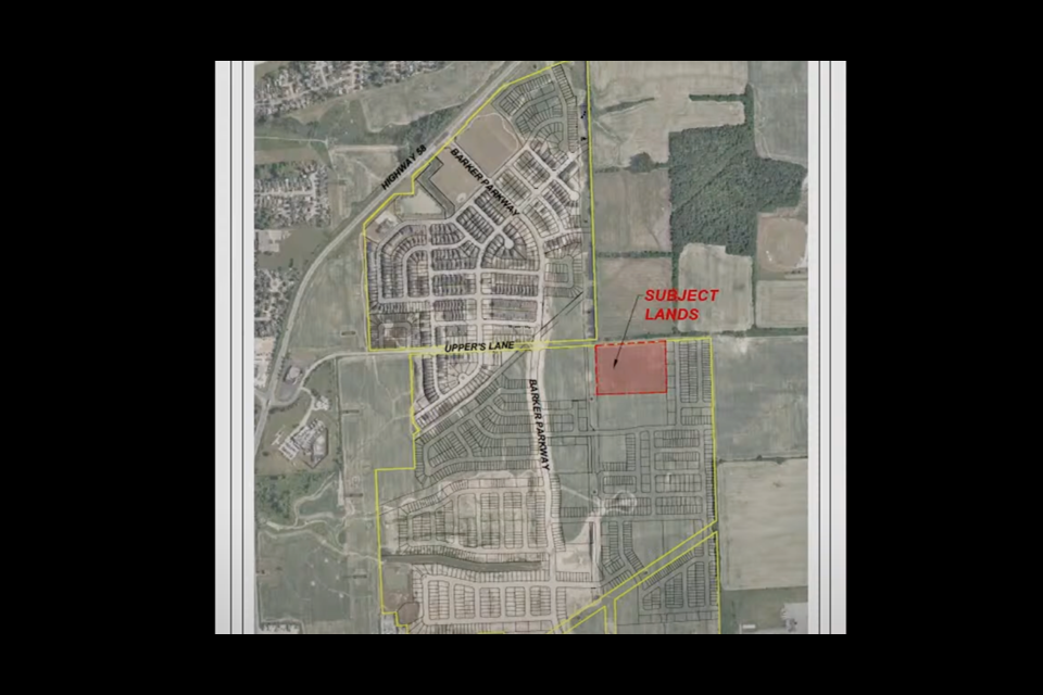 The proposed location of the new elementary school