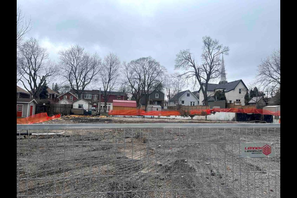 The site of the proposed development on Ormond Street.