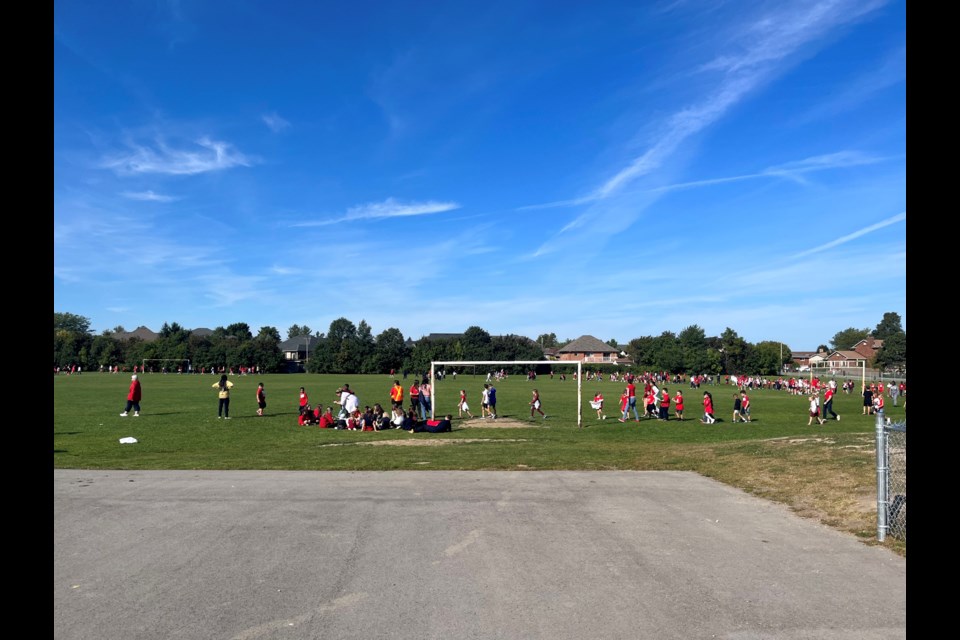 The annual Terry Fox School Run took place at Our Lady of the Holy Rosary Catholic Elementary on Friday morning