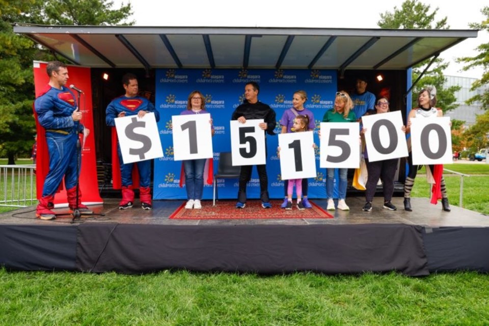 On Sunday, senior leadership from Niagara Children’s Centre, along with participants and sponsors, announced the total raised for the 2024 Superhero Run at Brock University.