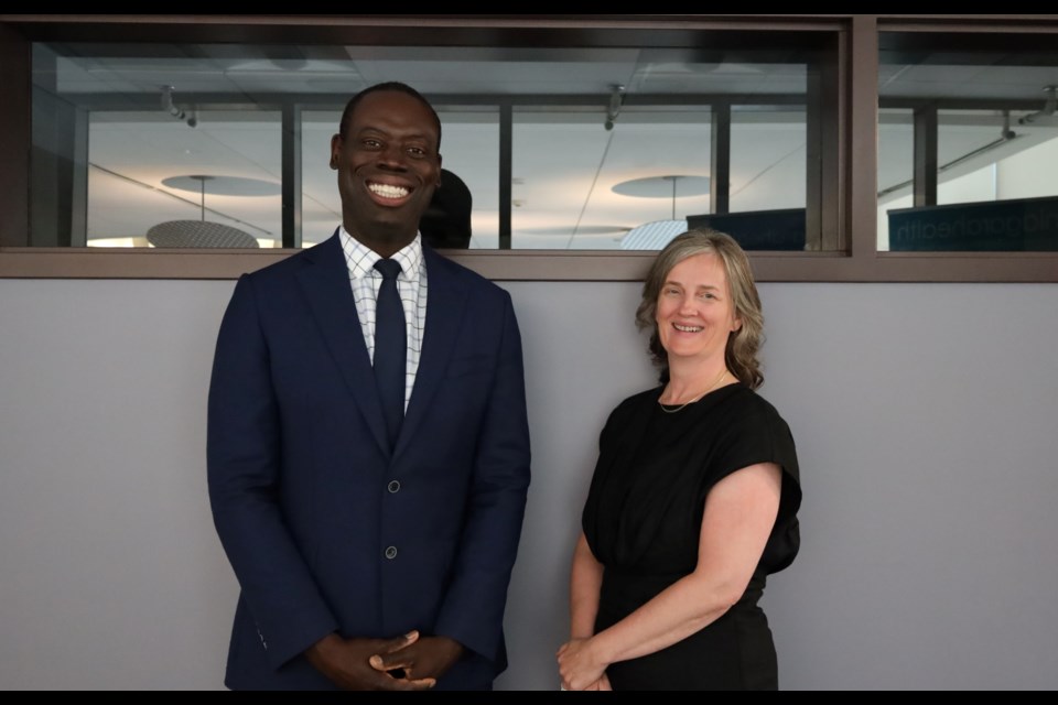 Extraordinary Us Mentorship Program participants Simon Akinsulie, Executive Vice-President, Practice, Clinical Support & Nursing Chief Executive and Tanja Groeneveld, Registered Nurse and Clinical Manager of  Professional Practice for Nursing.