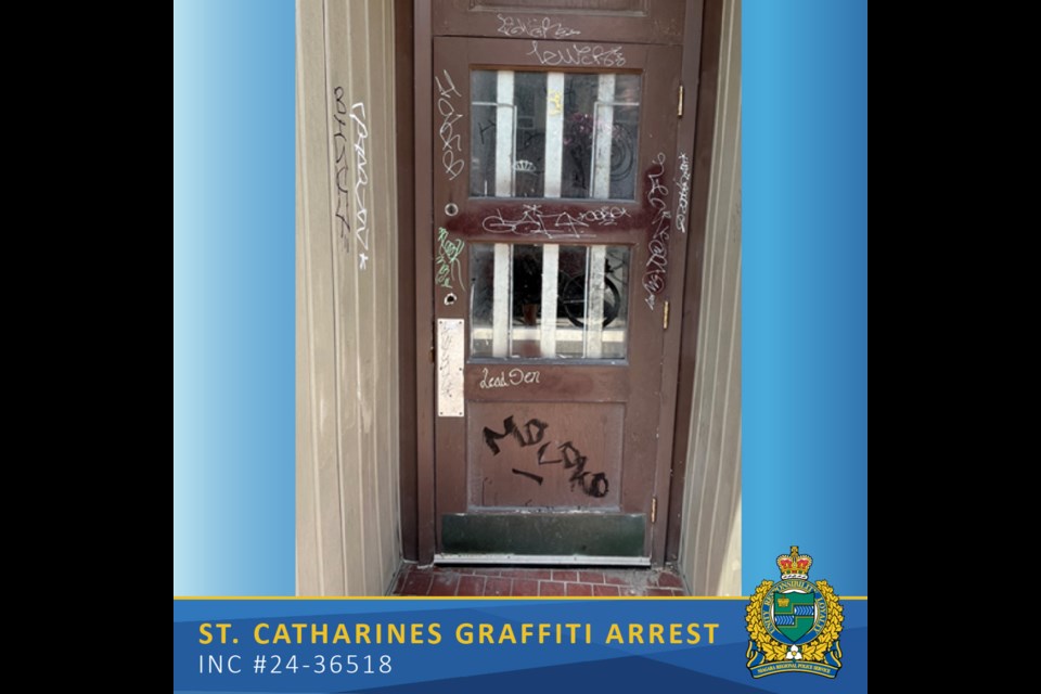 These “tags” have been located on commercial property, private property, City of St. Catharines property, and Niagara Region property.