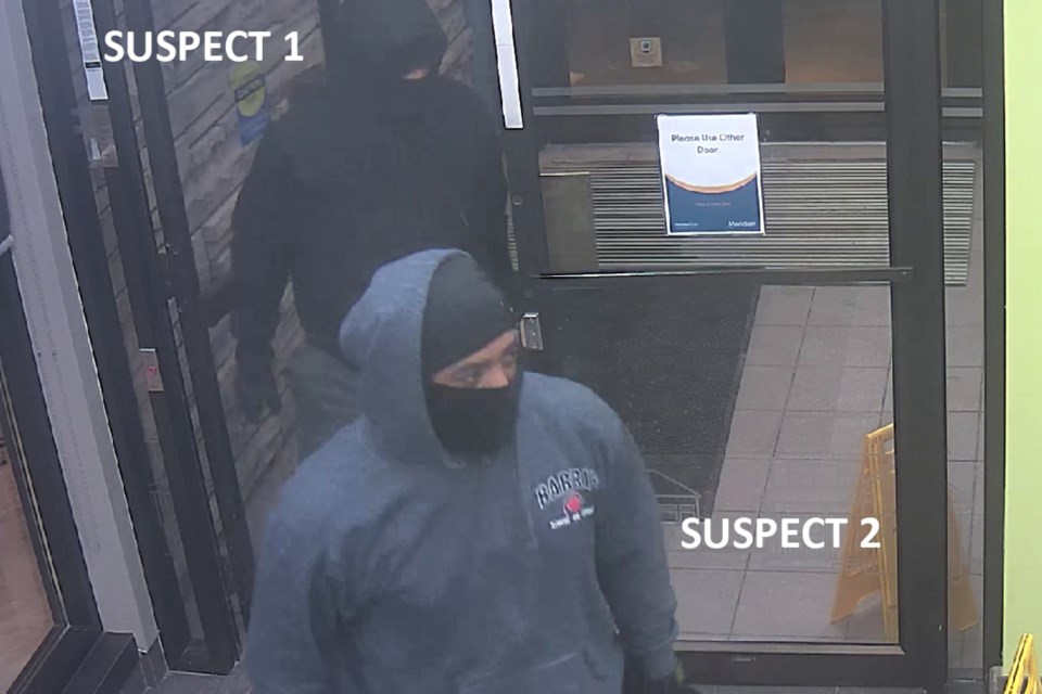 Police are looking for two suspects in connection with an armed robbery.
Photo supplied