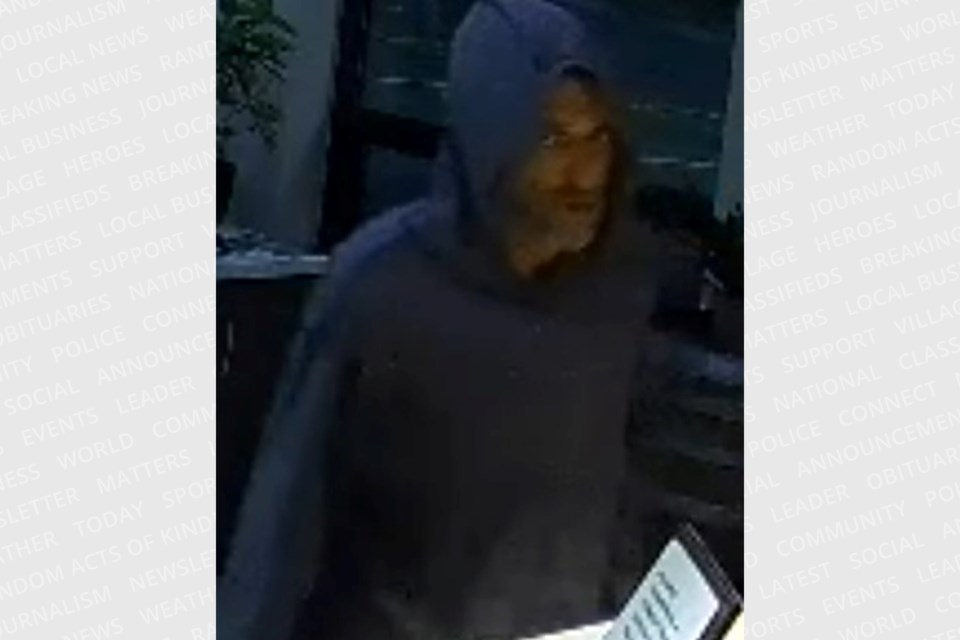 Police are looking for this suspect in connection with a robbery at a St. Catharines motel.