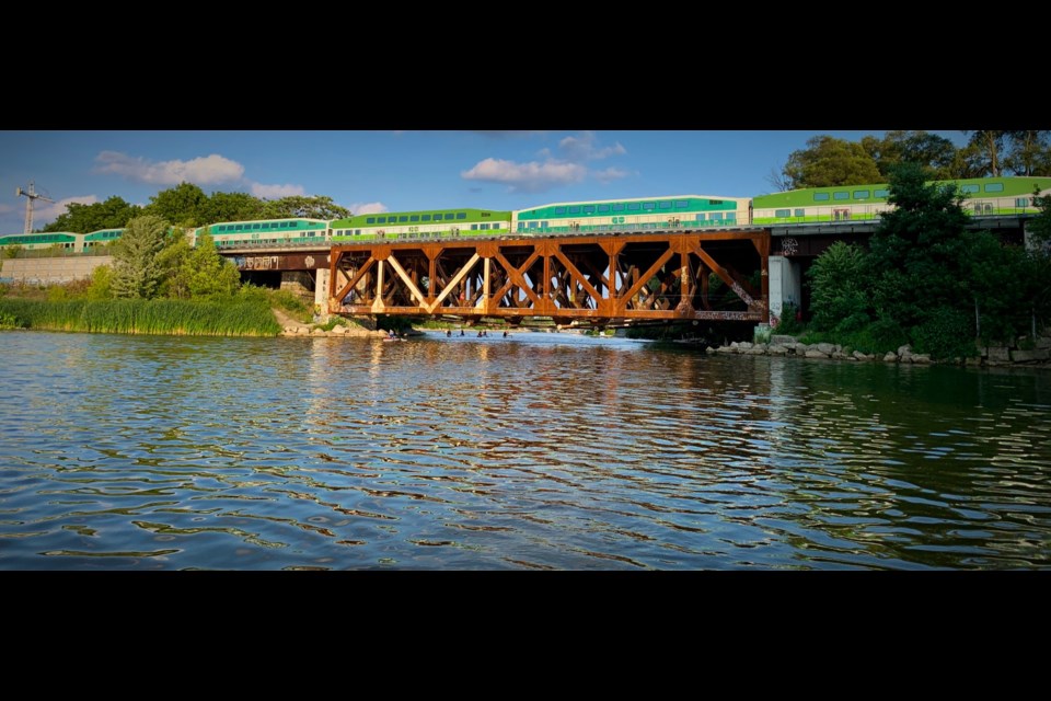 A railway bridge where an incident occurred recently, Metrolinx says. Photo: Supplied by Metrolinx