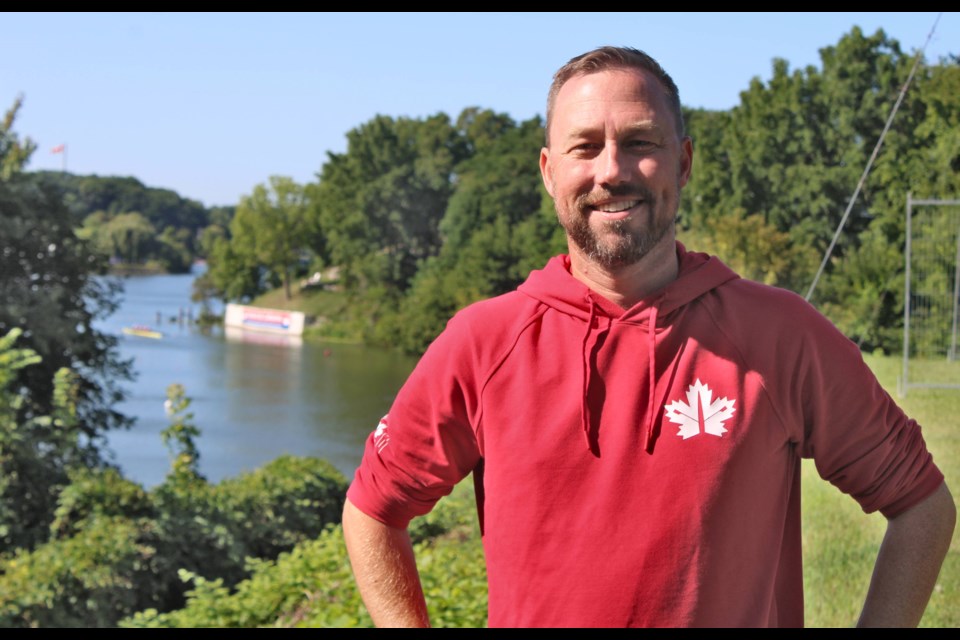 Thorold native Mike Petrychanko is in familiar surroundings at the World Rowing Championships in St, Catharines. He is the coach of Canada's men's lightweight doubles in the under-23 division. 