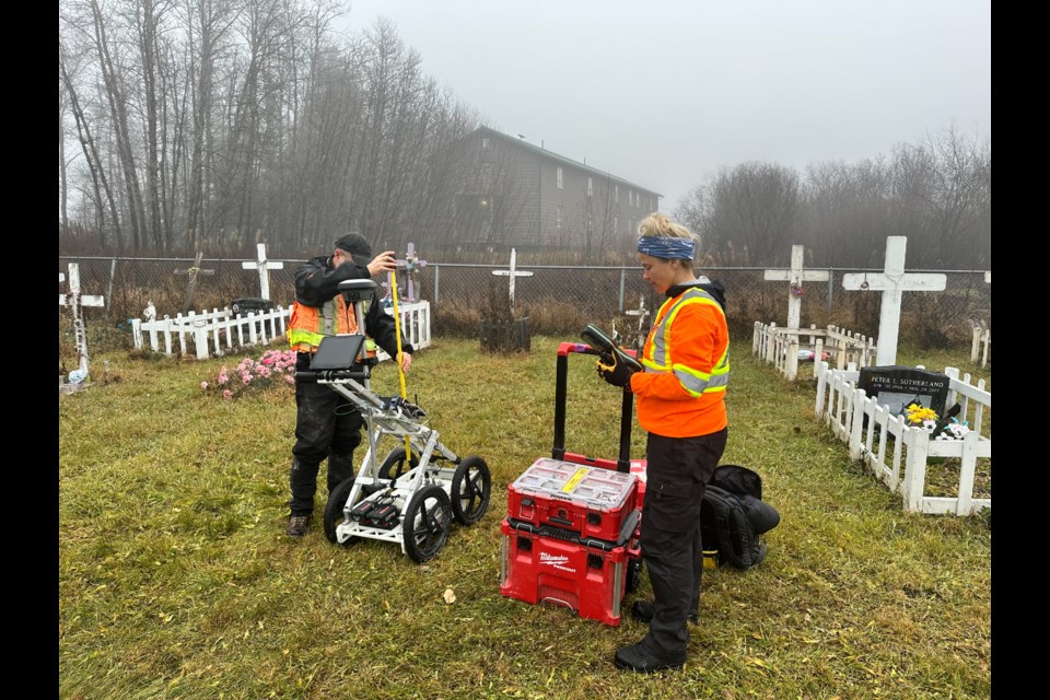 The search for unmarked graves at St. Anne’s residential school in Fort Albany First Nation began Nov. 18.