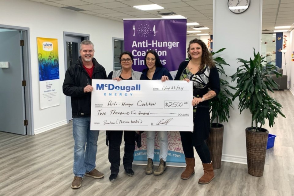 McDougall Energy donates to Anti-hunger Coalition Timmins (ACT).