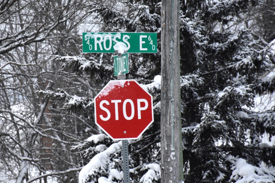 The intersection of Ross and Toke in Timmins. 