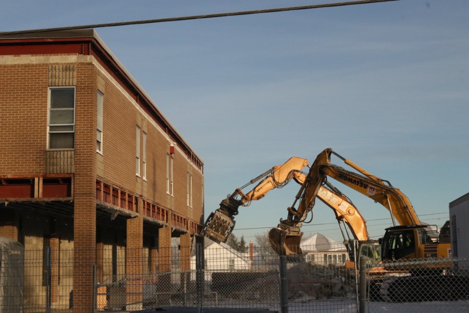 Demolition of the CSC building on Kent Avenue began on Dec. 14.