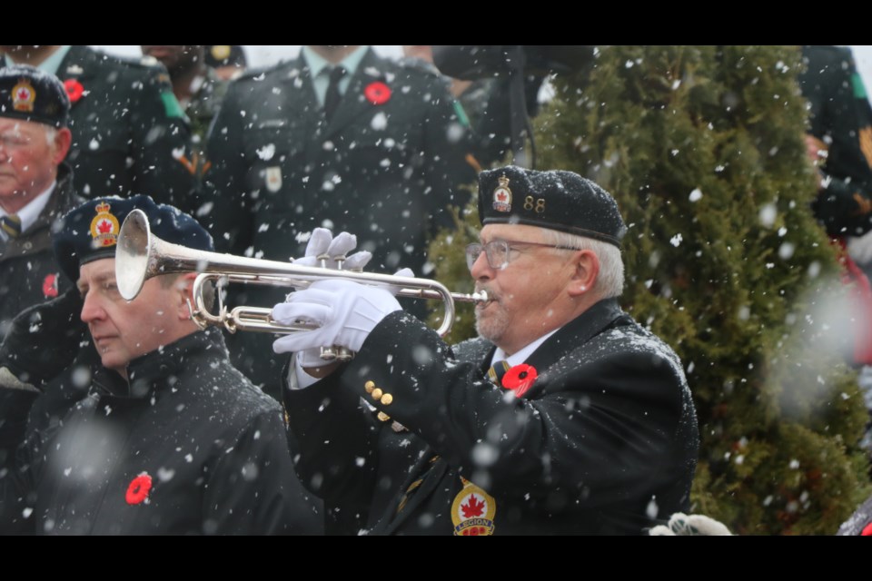 The Last Post played at the 2023 Remembrance Day ceremony.