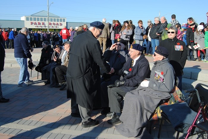 Why Albert Vaillancourt came to Hollinger Park this morning (4 photos