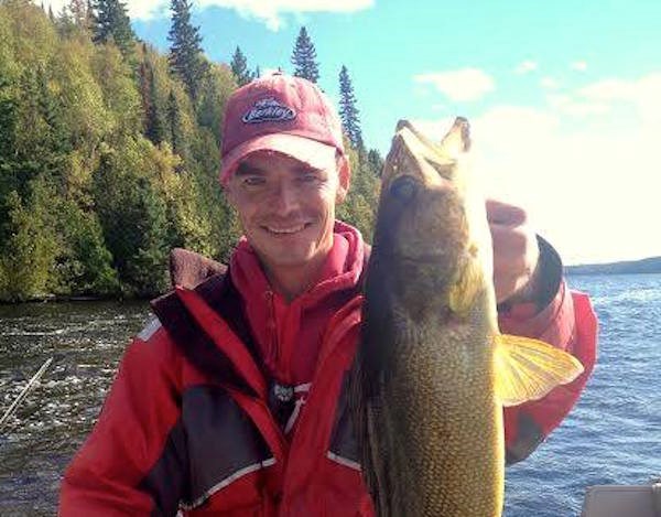 guy with walleye