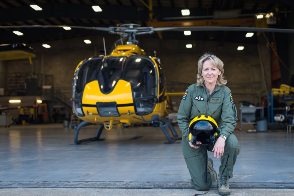 Mary Ellen Pauli is a retired helicopter pilot who worked for the Ministry of Natural Resources for more than three decades.