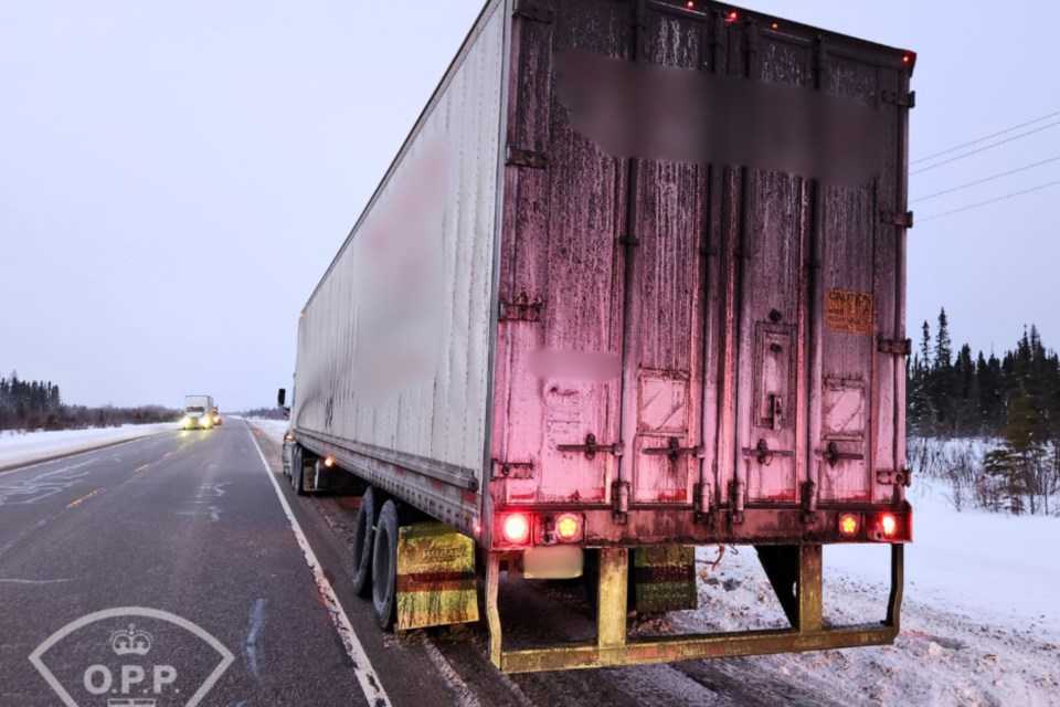 A transport truck driver from Manitoba is charged. After being pulled over for having a wobbly rear wheel, an inspection found other severe issues.