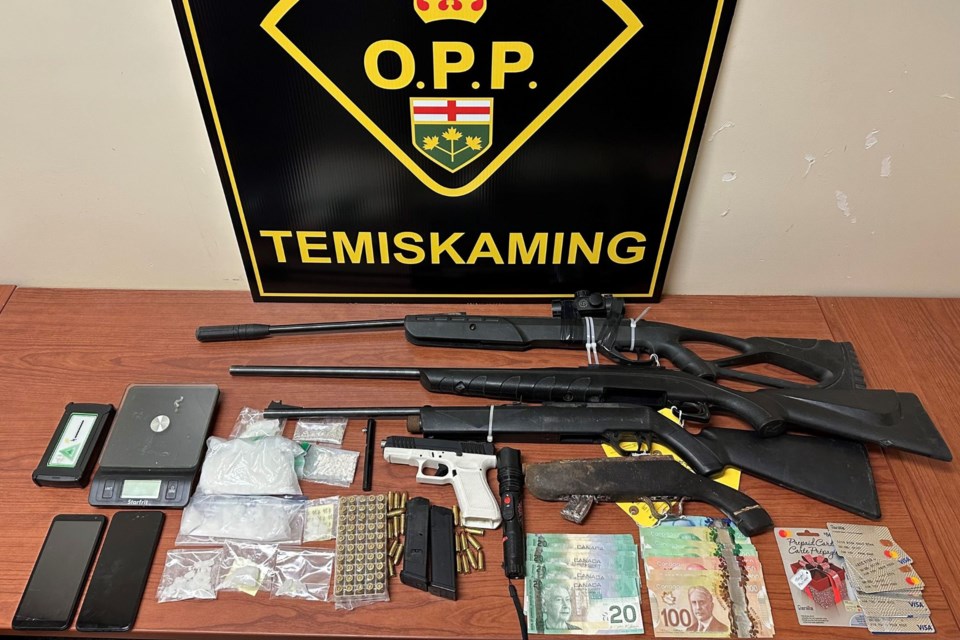 Temiskaming OPP seized $160,000 in drugs, along with guns and other items in two search warrants executed Feb. 12 and 13.