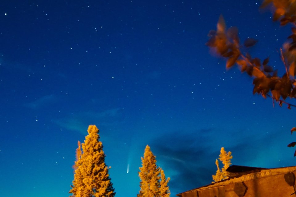 Dawn Wabano captured this shot of Comet Neowise in Peawanuck July 15. Supplied photo