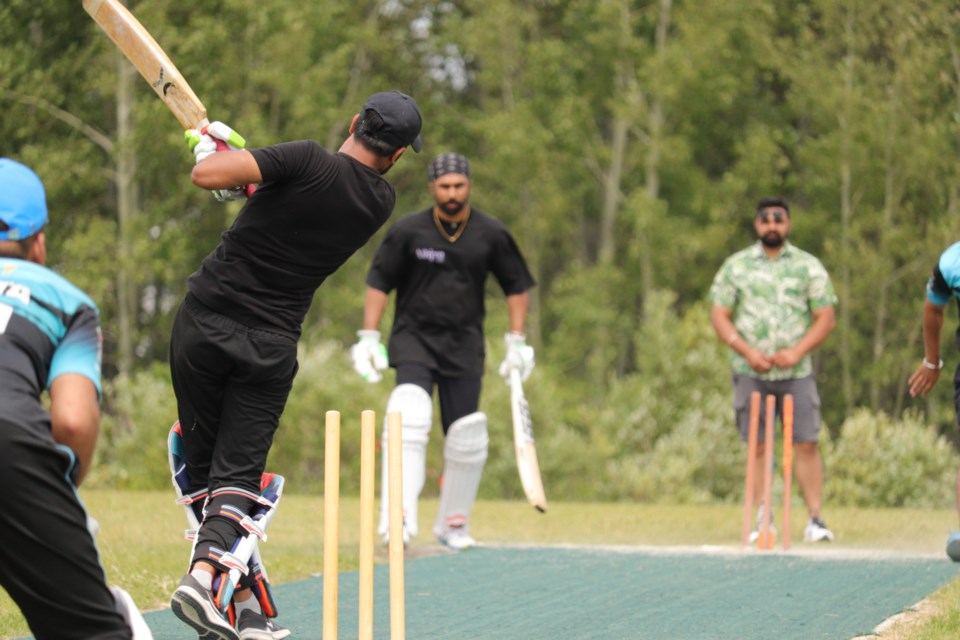 A cricket match was played between Timmins and Sudbury