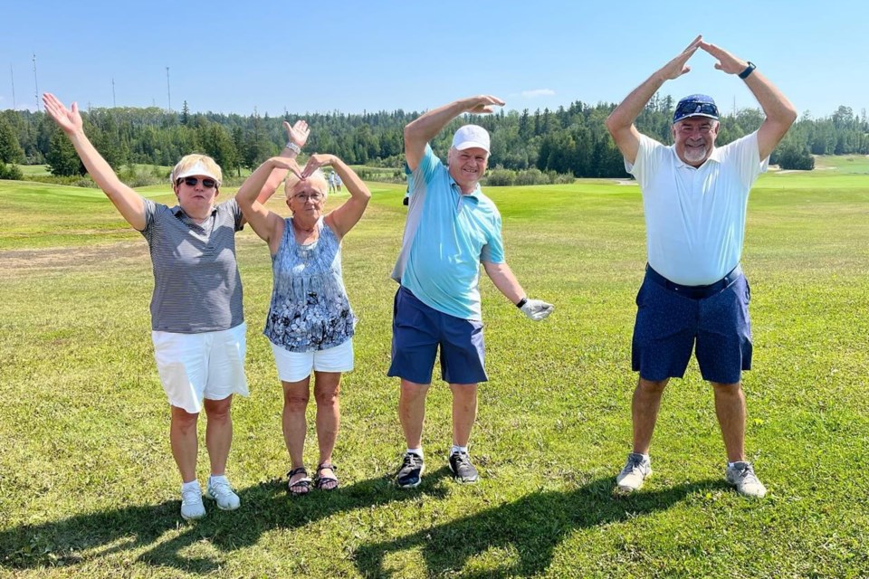 Golfers at the Timmins YMCA's 11th Annual Mixed Golf Tournament held in August.