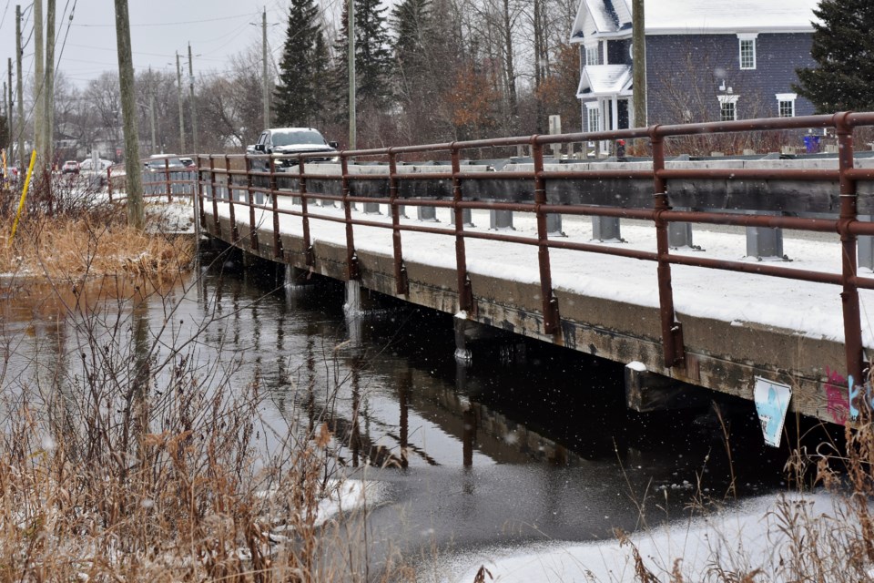 The Evans Street bridge in South Porcupine on Nov. 13, 2022.