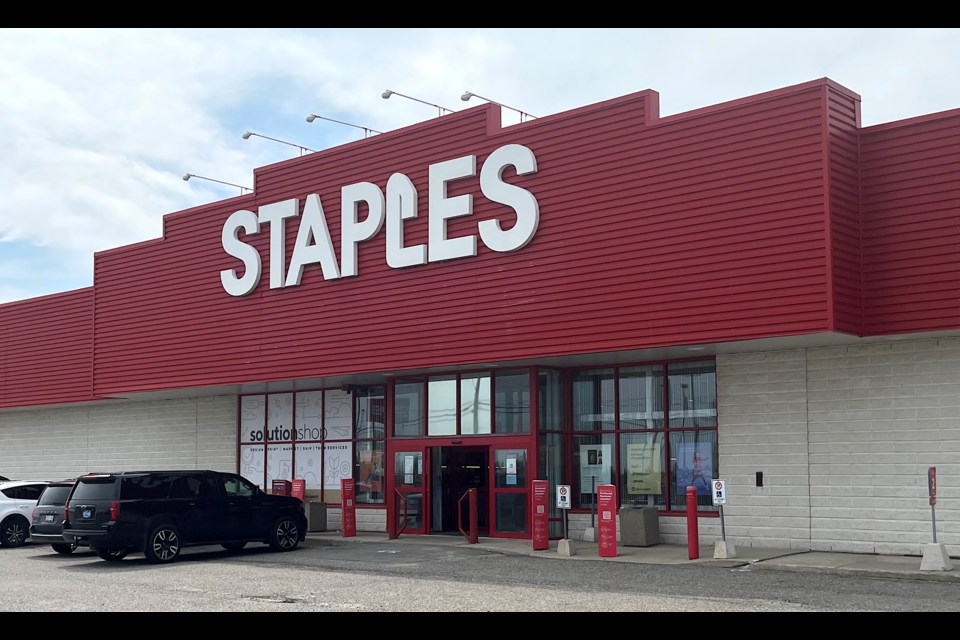 Staples will close its Timmins store at the end of July.