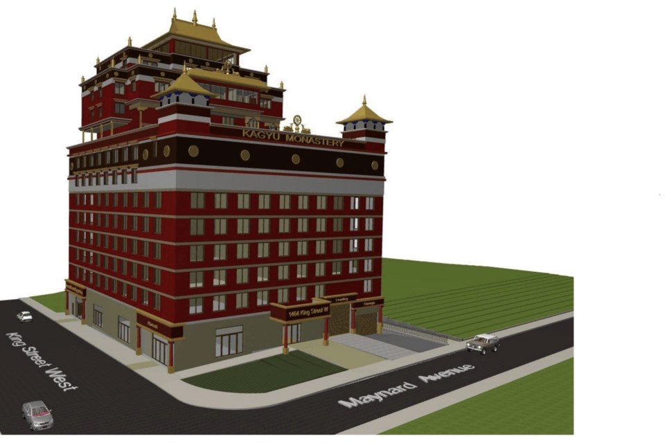 Artist's rendering of proposed building as seen in application to the city's planning department.