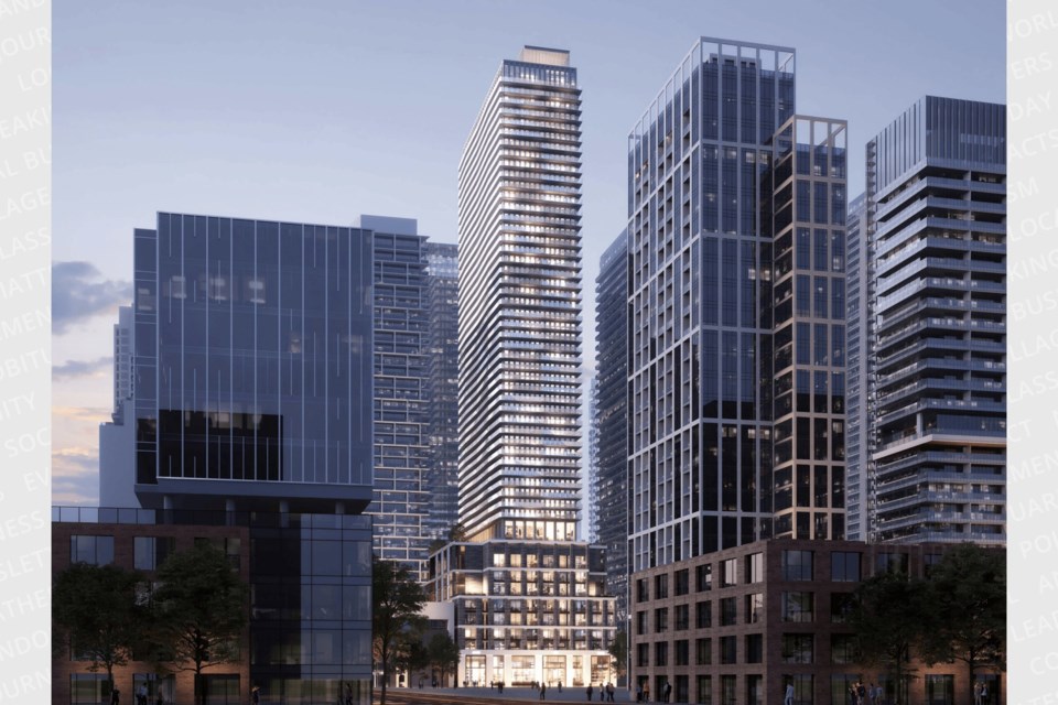 Artist's rendering of proposed tower at 111 Peter St.