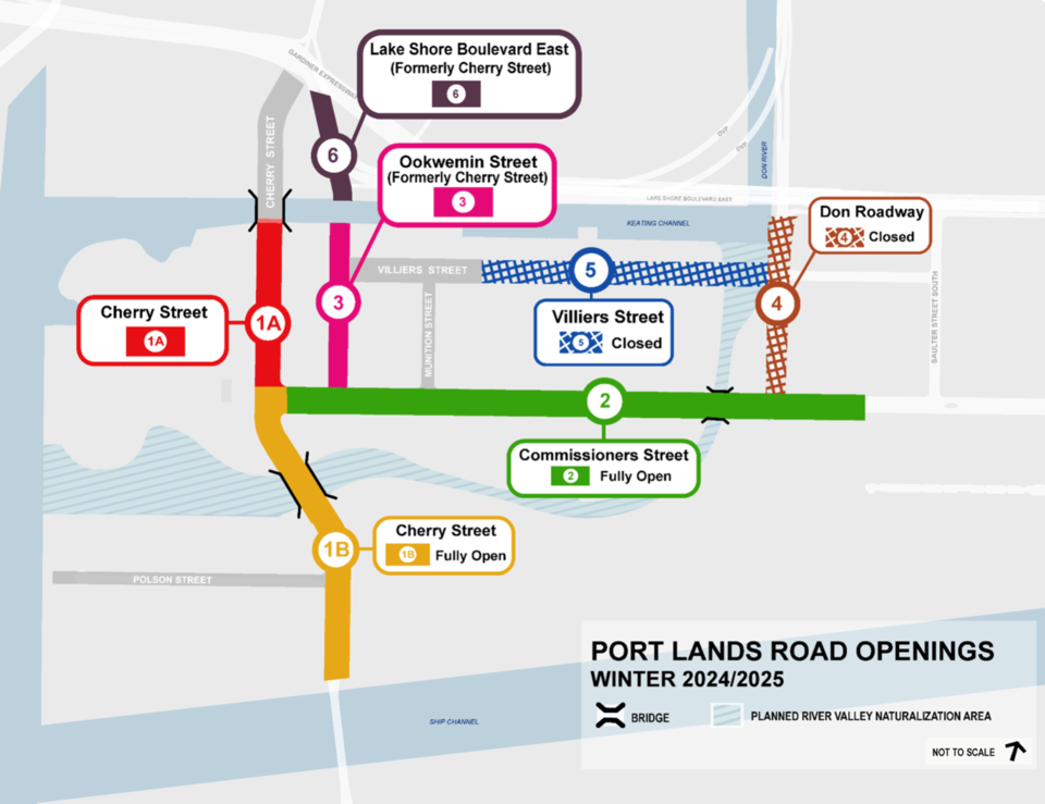 cherry-street-port-lands-map-km