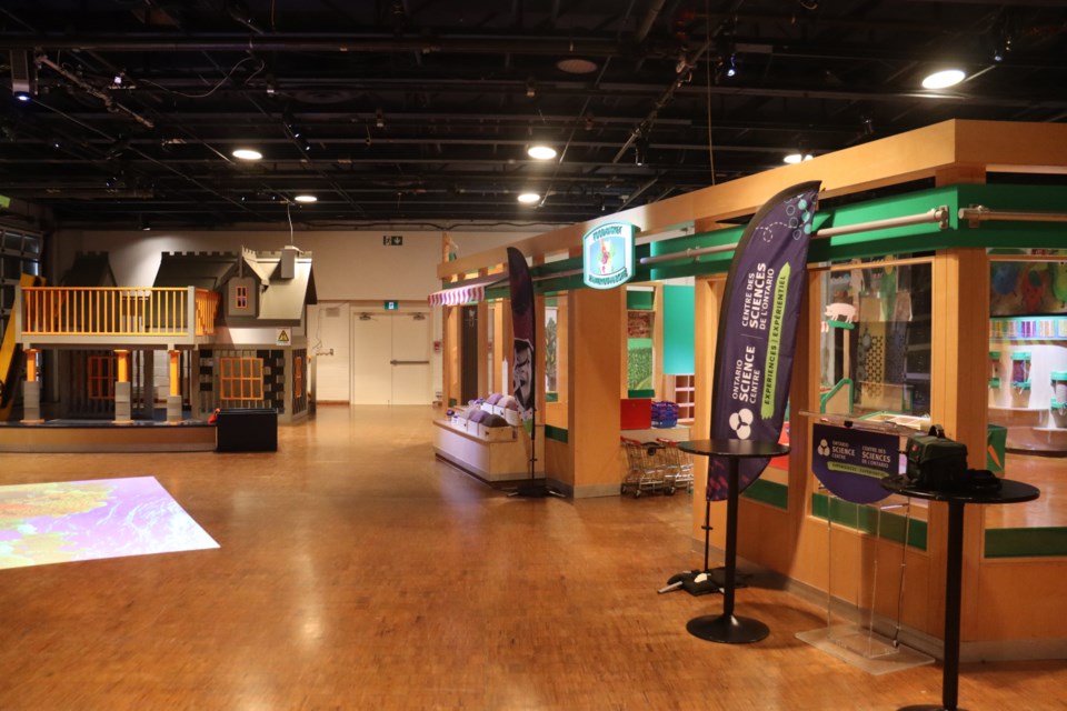 The Town and Country section at the Ontario Science Centre's KidSpark, now located inside the Habourfront Centre, will be open to families until May 2025.